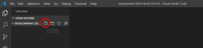 新しいファイルを作成する